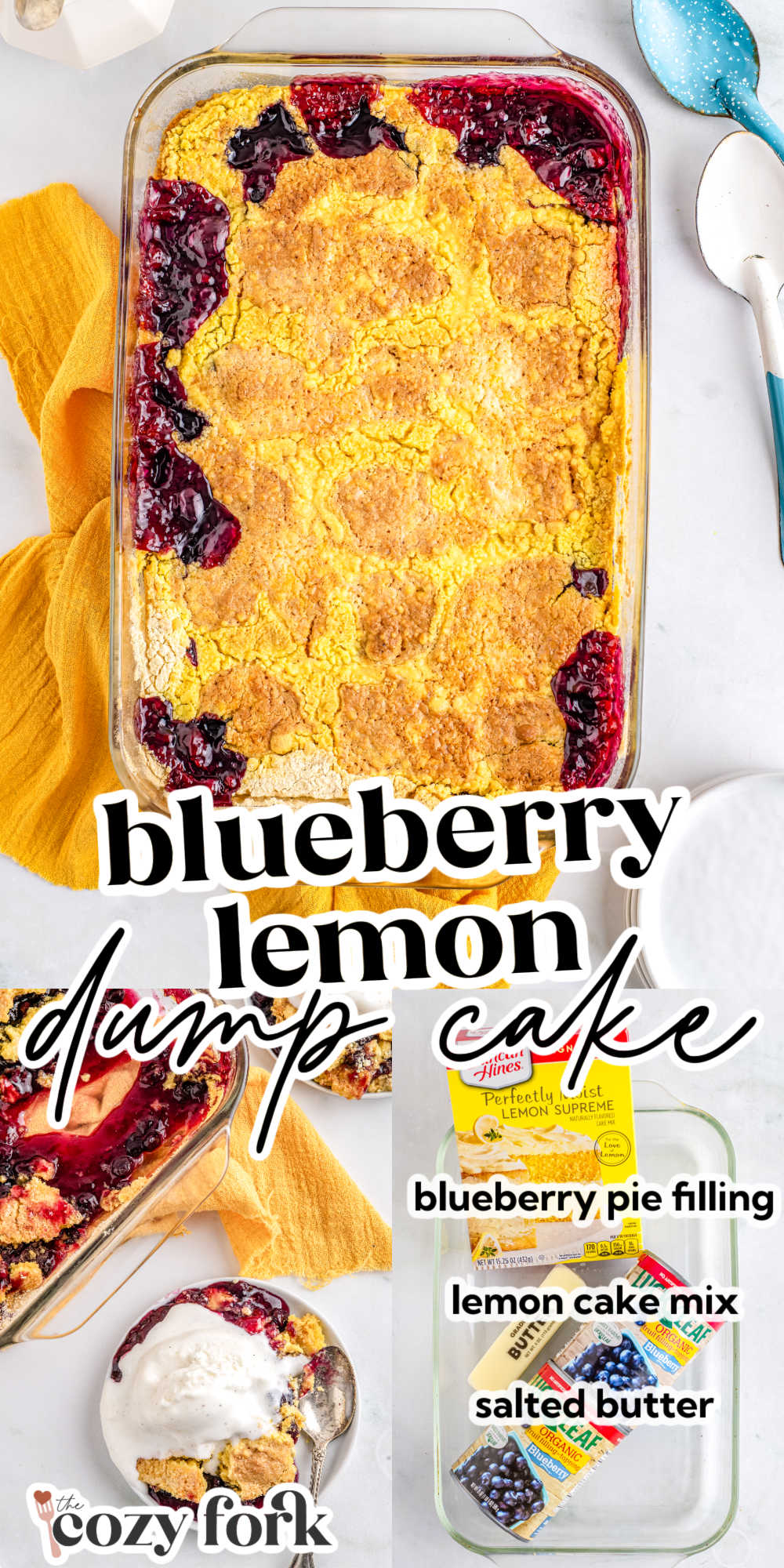 3-Ingredient Blueberry Lemon Dump Cake (TikTok Viral Recipe) - The Cozy ...
